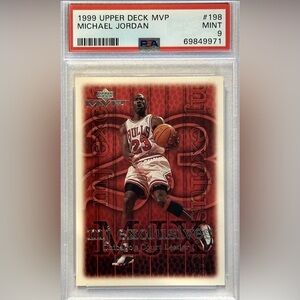1999 MICHAEL JORDAN PSA 9 CHICAGO BULLS MINT BASKETBALL CARD UPPER DECK MVP